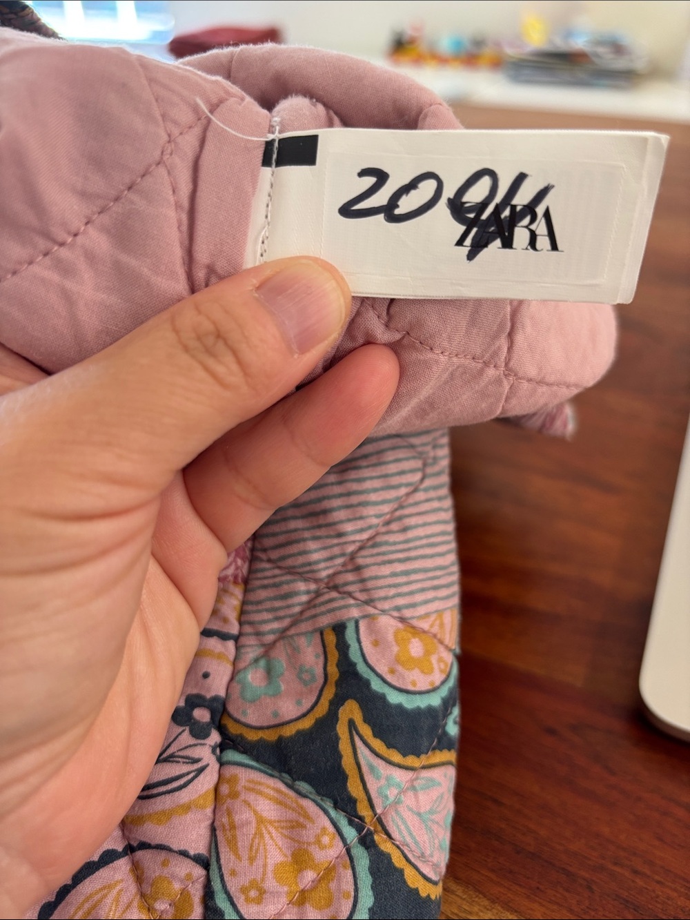Zara kid pink floral jacket, size 3Y - Picture 7 of 7